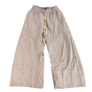 Jooniverse Lab Ultra Wide Leg Panel Sweatpants Gray Sz M